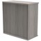 Polaris Low Bookcase, 1 Shelf, 816mm High, Grey Oak