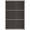 Polaris Medium Bookcase, 2 Shelves, 1204mm High, Grey Oak