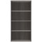 Polaris Tall Bookcase, 3 Shelves, 1592mm High, Grey Oak
