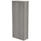 Polaris Extra Tall Bookcase, 4 Shelves, 1980mm High, Grey Oak