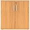 Polaris Low Cupboard, 1 Shelf, 816mm High, Beech