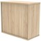 Polaris Desk High Cupboard, 1 Shelf, 730mm High, Oak