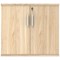 Polaris Desk High Cupboard, 1 Shelf, 730mm High, Oak