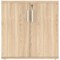 Polaris Low Cupboard, 1 Shelf, 816mm High, Oak