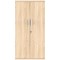 Polaris Tall Cupboard, 3 Shelves, 1592mm High, Oak