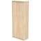 Polaris Extra Tall Cupboard, 4 Shelves, 1980mm High, Oak