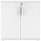 Polaris Low Cupboard, 1 Shelf, 816mm High, White