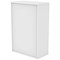Polaris Medium Cupboard, 2 Shelves, 1204mm High, White
