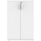 Polaris Medium Cupboard, 2 Shelves, 1204mm High, White