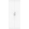 Polaris Extra Tall Cupboard, 4 Shelves 1980mm High, White