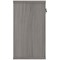 Polaris Desk High Cupboard, 1 Shelf, 730mm High, Grey Oak