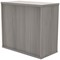 Polaris Desk High Cupboard, 1 Shelf, 730mm High, Grey Oak