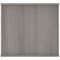 Polaris Desk High Cupboard, 1 Shelf, 730mm High, Grey Oak
