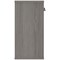 Polaris Low Cupboard, 1 Shelf, 816mm High, Grey Oak Polaris Low Cupboard, 1 Shelf, 816mm High, Grey Oak