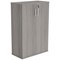 Polaris Medium Cupboard, 2 Shelves, 1204mm High, Grey Oak