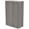 Polaris Medium Cupboard, 2 Shelves, 1204mm High, Grey Oak