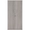 Polaris Tall Cupboard, 3 Shelves, 1592mm High, Grey Oak