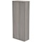 Polaris Extra Tall Cupboard, 4 Shelves, 1980mm High, Grey Oak
