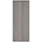 Polaris Extra Tall Cupboard, 4 Shelves, 1980mm High, Grey Oak