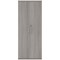 Polaris Extra Tall Cupboard, 4 Shelves, 1980mm High, Grey Oak