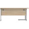 Polaris 1600mm Corner Desk, Left Hand, Silver Cantilever Leg, Oak