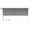 Polaris 1600mm Corner Desk, Right Hand, White Cantilever Legs, Grey Oak