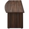 Avior Bow Fronted 2000mm Executive Desk, Walnut