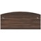 Avior Bow Fronted 2000mm Executive Desk, Walnut