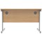 Polaris 1200mm Rectangular Desk, Silver Cantilever Leg, Beech