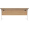 Polaris 1600mm Rectangular Desk, White Cantilever Leg, Beech