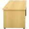 Avior Bow Fronted 1800mm Executive Desk, Oak