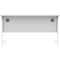 Polaris 1400mm Slim Rectangular Desk, White Cantilever Leg, White