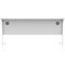 Polaris 1600mm Slim Rectangular Desk, White Cantilever Leg, White