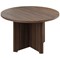Avior Executive Circular Meeting Table, 1200mm Wide, Dark Walnut