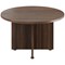 Avior Executive Circular Meeting Table, 1200mm Wide, Dark Walnut