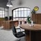 Avior Executive Circular Meeting Table, 1200mm Wide, Dark Walnut