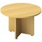 Avior Executive Circular Meeting Table, 1200mm Wide, Nova Oak