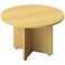 Avior Executive Circular Meeting Table, 1200x1200x750mm, Nova Oak