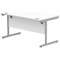 Polaris 1400mm Rectangular Desk, White Cantilever Leg, White