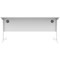 Polaris 1600mm Rectangular Desk, White Cantilever Leg, White