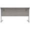 Polaris 1200mm Slim Rectangular Desk, Silver Cantilever Leg, Grey Oak