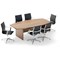 Avior Executive Boardroom Meeting Table, 2400mm, Walnut