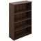 Avior Executive Tall Bookcase, 3 Shelves, 1560mm High, Walnut