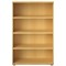 Avior Executive Tall Bookcase, 3 Shelves, 1560mm High, Oak Avior Executive Tall Bookcase, 3 Shelves, 1560mm High, Oak