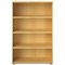 Avior Executive Tall Bookcase, 3 Shelves, 1560mm High, Oak