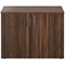 Avior Executive Low Wooden Cupboard, 2 Shelves, 800mm High, Walnut
