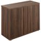 Avior Executive Low Wooden Cupboard, 2 Shelves, 800mm High, Walnut