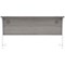 Polaris 1400mm Slim Rectangular Desk, White Cantilever Leg, Grey Oak
