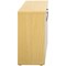 Avior Executive Low Wooden Cupboard, 2 Shelves, 800mm High, Oak
