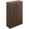 Avior Executive Medium Wooden Cupboard, 2 Shelves, 1560mm High, Walnut